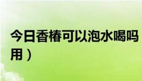 今日香椿可以泡水喝吗（香椿花泡水喝有什么用）