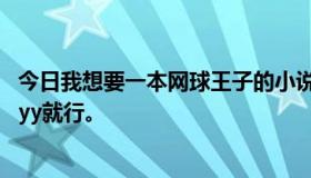 今日我想要一本网球王子的小说。我不要浪漫，但我要匹配。yy就行。