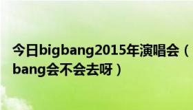 今日bigbang2015年演唱会（2011Mnet亚洲音乐盛典Bigbang会不会去呀）