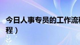 今日人事专员的工作流程（人事专员的工作流程）