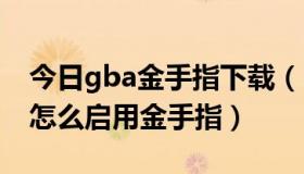 今日gba金手指下载（NO$GBA2.6a汉化版怎么启用金手指）