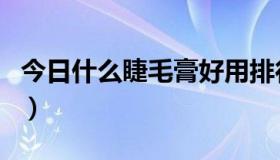 今日什么睫毛膏好用排行榜（什么睫毛膏好用）