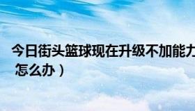 今日街头篮球现在升级不加能力了吗（街头篮球改能力 封号 怎么办）