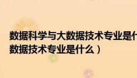 数据科学与大数据技术专业是什么时候有的（数据科学与大数据技术专业是什么）