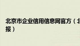 北京市企业信用信息网官方（北京市企业信用信息网官网年报）