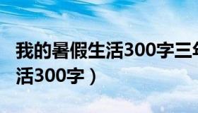 我的暑假生活300字三年级优秀（我的暑假生活300字）