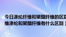 今日涤纶纤维和聚酯纤维的区别（什么叫涤纶什么叫聚酯纤维涤纶和聚酯纤维有什么区别）