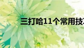 三打哈11个常用技巧（三打哈网）