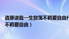 请原谅我一生放荡不羁爱自由什么歌（歌词原谅我一生放荡不羁爱自由）