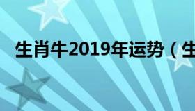 生肖牛2019年运势（生肖牛2019年运势）