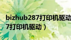 bizhub287打印机驱动安装步骤（bizhub287打印机驱动）