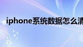 iphone系统数据怎么清理（iphone系统）