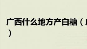 广西什么地方产白糖（广西什么地方产黄帝柑）