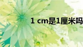 1 cm是1厘米吗（1 5米床）