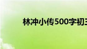 林冲小传500字初三（林冲小传）