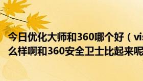 今日优化大师和360哪个好（vista优化大师 这个软件性能怎么样啊和360安全卫士比起来呢）