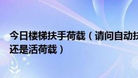 今日楼梯扶手荷载（请问自动扶梯资料的两端的反力是恒载还是活荷载）