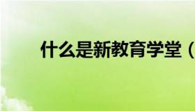 什么是新教育学堂（什么是新教育）