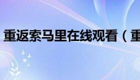 重返索马里在线观看（重返索马里在线观看）