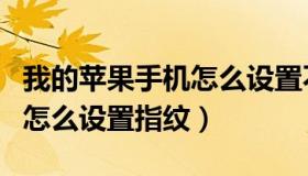 我的苹果手机怎么设置不了id（我的苹果手机怎么设置指纹）