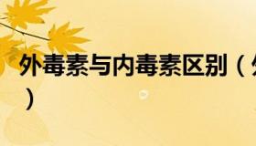 外毒素与内毒素区别（外毒素与内毒素的区别）