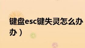 键盘esc键失灵怎么办（键盘esc键失灵怎么办）