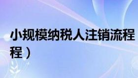 小规模纳税人注销流程（小规模纳税人注销流程）