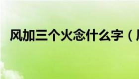 风加三个火念什么字（风加三个火念什么）