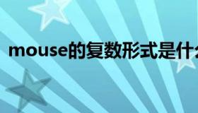 mouse的复数形式是什么（mouse的复数）