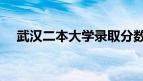 武汉二本大学录取分数（武汉二本大学）