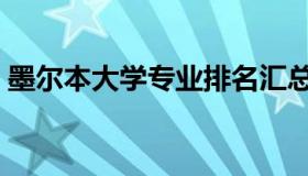 墨尔本大学专业排名汇总（墨尔本大学专业）