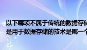 以下哪项不属于传统的数据存储和管理技术（下列选项中不是用于数据存储的技术是哪一个）