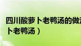 四川酸萝卜老鸭汤的做法大全家常（四川酸萝卜老鸭汤）