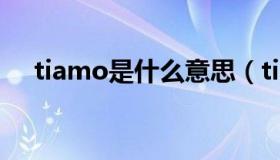 tiamo是什么意思（tiamo是什么意思）