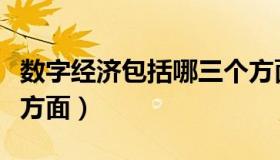 数字经济包括哪三个方面（数字经济包括哪些方面）