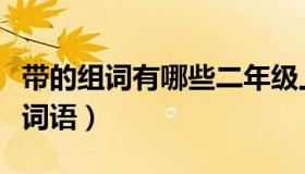 带的组词有哪些二年级上册（带的组词有哪些词语）