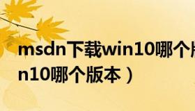 msdn下载win10哪个版本好（msdn下载win10哪个版本）