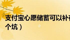 支付宝心愿储蓄可以补存（支付宝心愿储蓄是个坑）