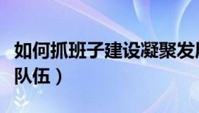 如何抓班子建设凝聚发展合力（如何抓班子带队伍）