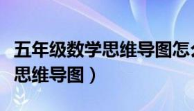 五年级数学思维导图怎么画好看（五年级数学思维导图）