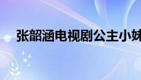 张韶涵电视剧公主小妹（张韶涵电视剧）