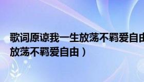 歌词原谅我一生放荡不羁爱自由是什么歌（歌词原谅我一生放荡不羁爱自由）