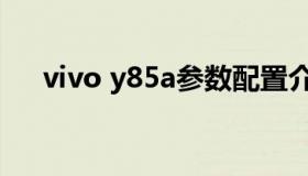 vivo y85a参数配置介绍（vivo y85a）