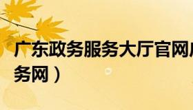 广东政务服务大厅官网广州市（广州东政务服务网）