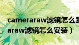 cameraraw滤镜怎么跟别人不一样（cameraraw滤镜怎么安装）