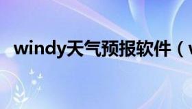 windy天气预报软件（windyty天气网站）