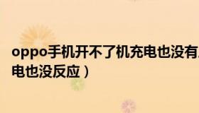 oppo手机开不了机充电也没有反应（oppo手机开不了机充电也没反应）