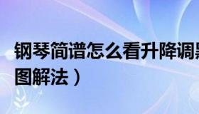 钢琴简谱怎么看升降调黑键（钢琴简谱怎么看图解法）