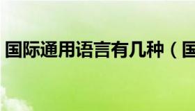 国际通用语言有几种（国际语的几种国际语）