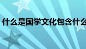 什么是国学文化包含什么（什么是国学文化）